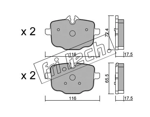 Brake Pad Set, disc brake (939.0)