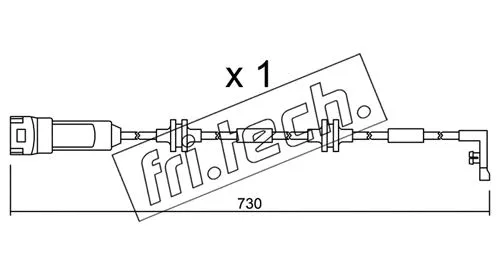 Warning Contact, brake pad wear (SU.143)