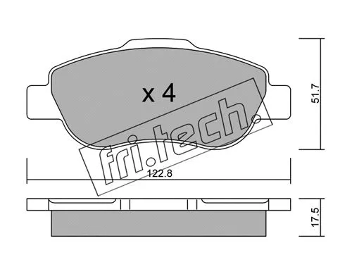 Brake Pad Set, disc brake (654.0)