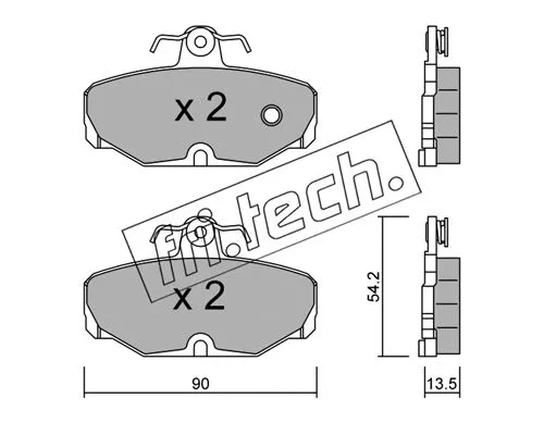 Brake Pad Set, disc brake (097.0)