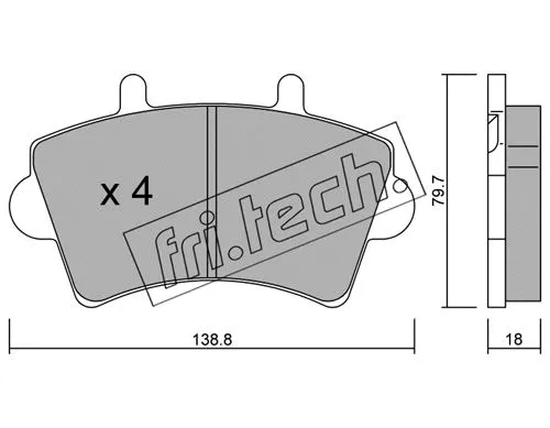 Brake Pad Set, disc brake (561.0)