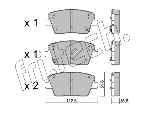 Brake Pad Set, disc brake (1242.0)