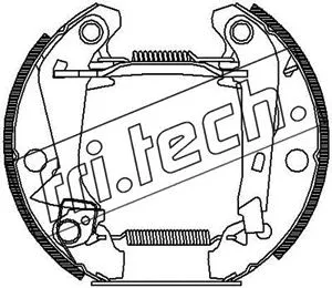 Brake Shoe Set (16010)