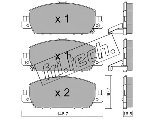 Brake Pad Set, disc brake (1083.0)