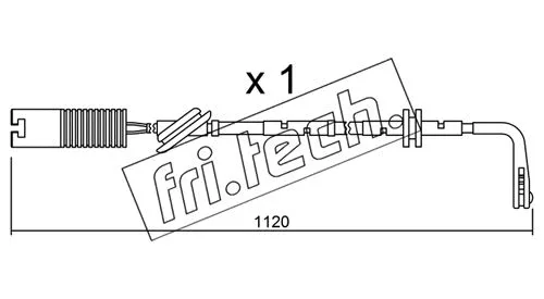 Warning Contact, brake pad wear (SU.124)