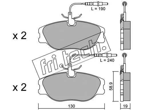 Brake Pad Set, disc brake (074.3)