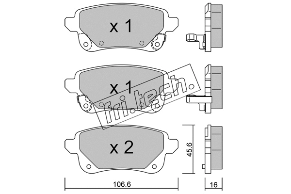 Brake Pad Set, disc brake (1112.1)