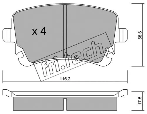 Brake Pad Set, disc brake (570.2)
