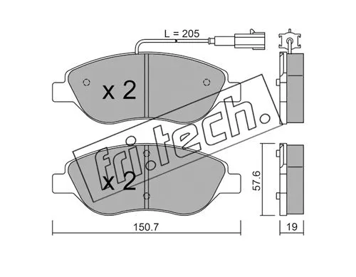 Brake Pad Set, disc brake (593.1)