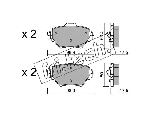 Brake Pad Set, disc brake (1003.0)