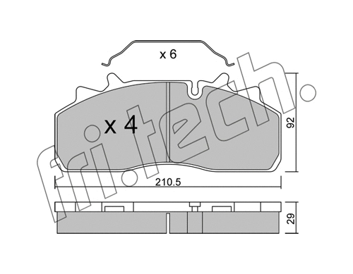Brake Pad Set, disc brake (947.0)