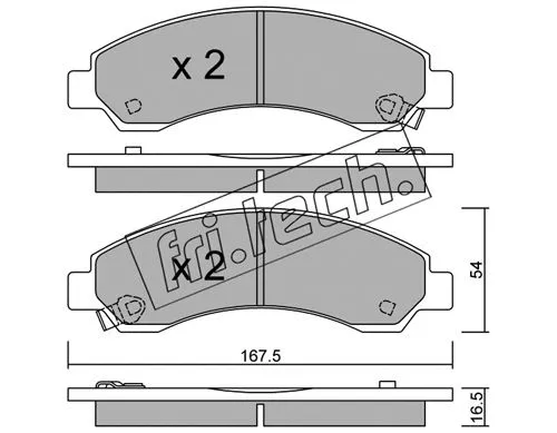 Brake Pad Set, disc brake (905.0)