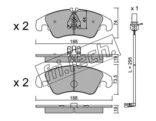 Brake Pad Set, disc brake (791.0W)