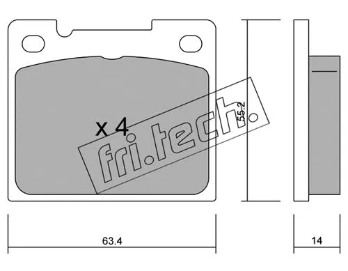 Brake Pad Set, disc brake (004.0)