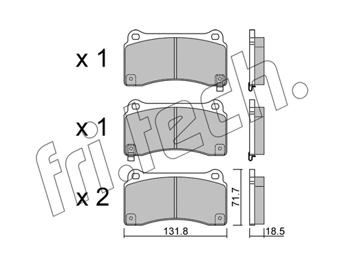 Brake Pad Set, disc brake (1157.0)