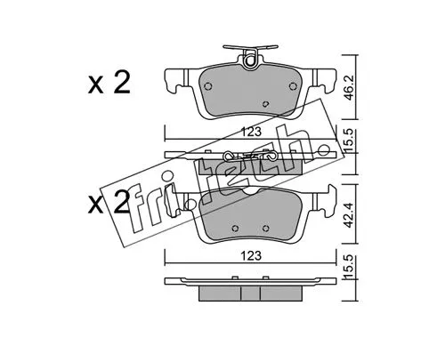 Brake Pad Set, disc brake (1002.0)