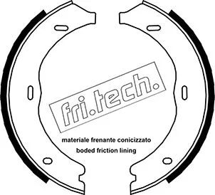 Brake Shoe Set, parking brake (1052.135)
