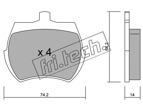 Brake Pad Set, disc brake (021.0)