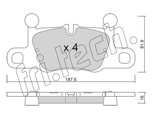 Brake Pad Set, disc brake (1258.0)