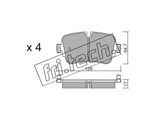Brake Pad Set, disc brake (1130.0)
