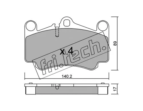 Brake Pad Set, disc brake (910.0)