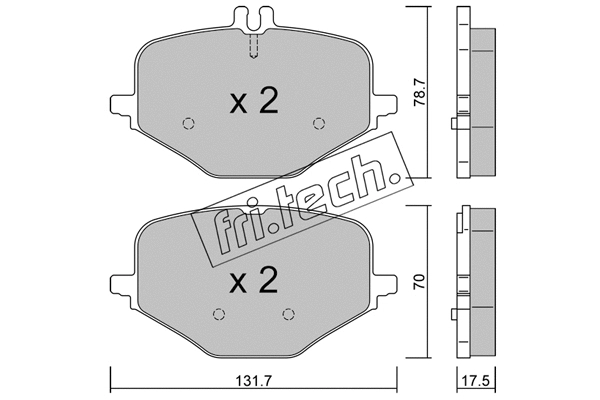 Brake Pad Set, disc brake (1309.0)
