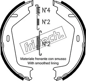 Brake Shoe Set, parking brake (1127.275K)