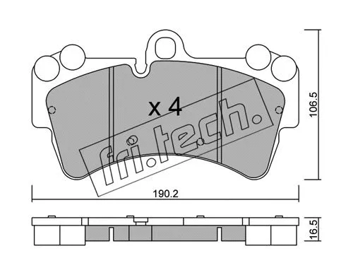 Brake Pad Set, disc brake (670.0)
