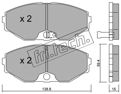 Brake Pad Set, disc brake (420.0)