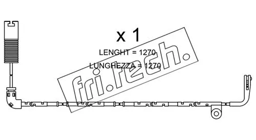 Warning Contact, brake pad wear (SU.254)