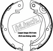 Brake Shoe Set, parking brake (1115.325)
