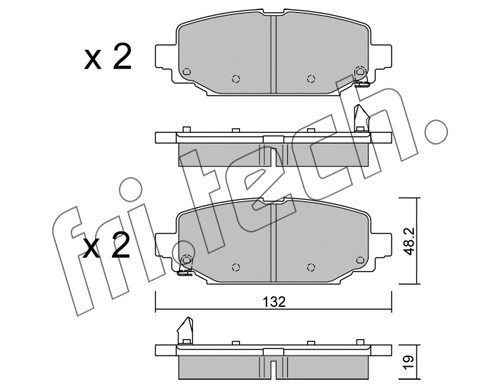Brake Pad Set, disc brake (1210.0)