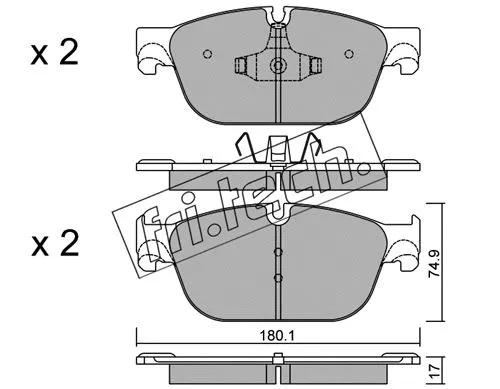Brake Pad Set, disc brake (871.0)