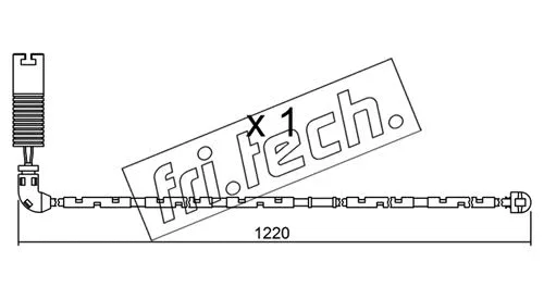 Warning Contact, brake pad wear (SU.296)
