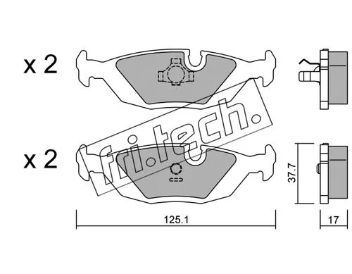 Brake Pad Set, disc brake (072.1)