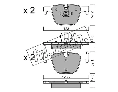 Brake Pad Set, disc brake (979.0)