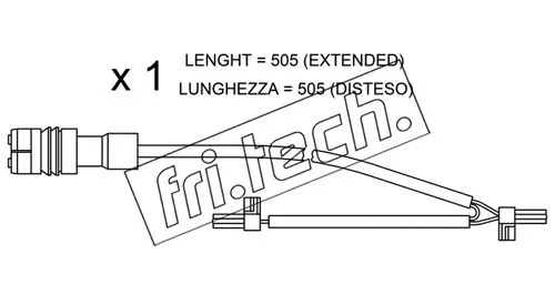 Warning Contact, brake pad wear (SU.219)