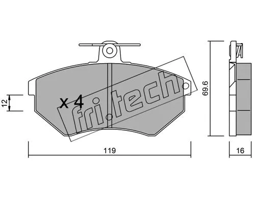 Brake Pad Set, disc brake (052.0)
