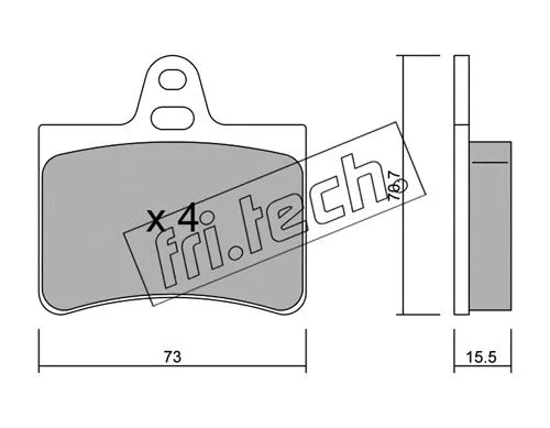 Brake Pad Set, disc brake (342.0)