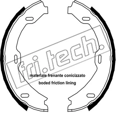 Brake Shoe Set, parking brake (1052.128)