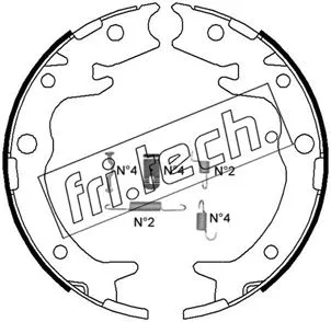 Brake Shoe Set, parking brake (1044.023K)