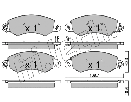 Brake Pad Set, disc brake (1148.0)