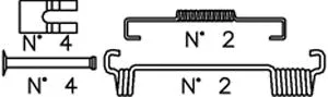 Accessory Kit, brake shoes (1388)