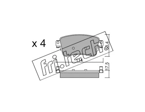 Brake Pad Set, disc brake (1108.0)