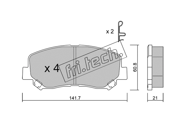 Brake Pad Set, disc brake (985.1)