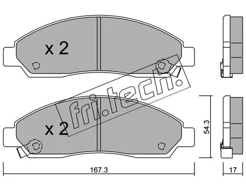 Brake Pad Set, disc brake (747.0)