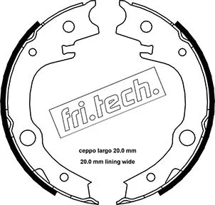 Brake Shoe Set, parking brake (1115.315)