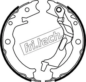 Brake Shoe Set, parking brake (1027.007)