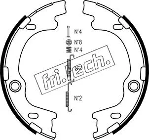 Brake Shoe Set, parking brake (1046.221K)