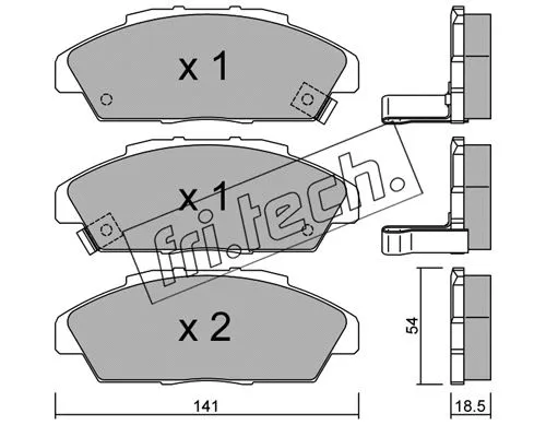 Brake Pad Set, disc brake (394.0)